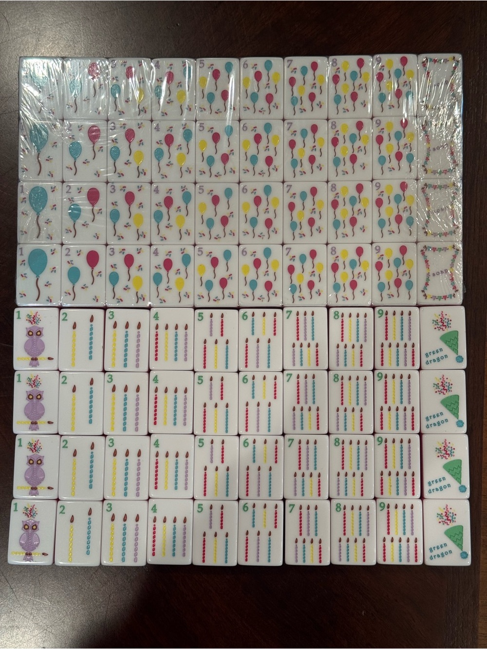 American Mahjong Tiles with Yellow Zipper Pouch - Picture 10 of 14